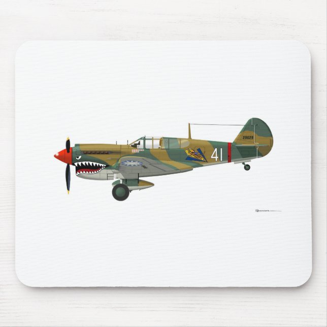 Curtiss P-40 Warhawk Mouse Pad (Front)