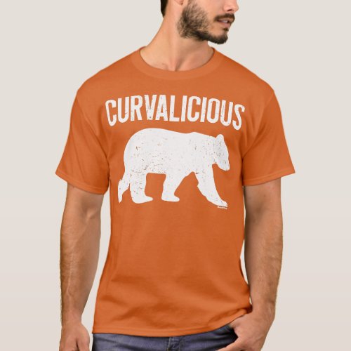 Curvalicious Bear Bear Pride for Gay Bears and Adm T_Shirt