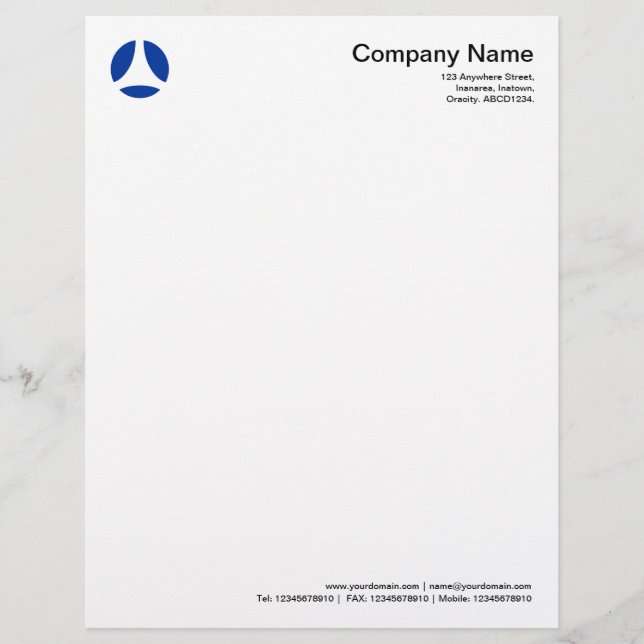 Curve Ball - Navy Blue Letterhead (Front)