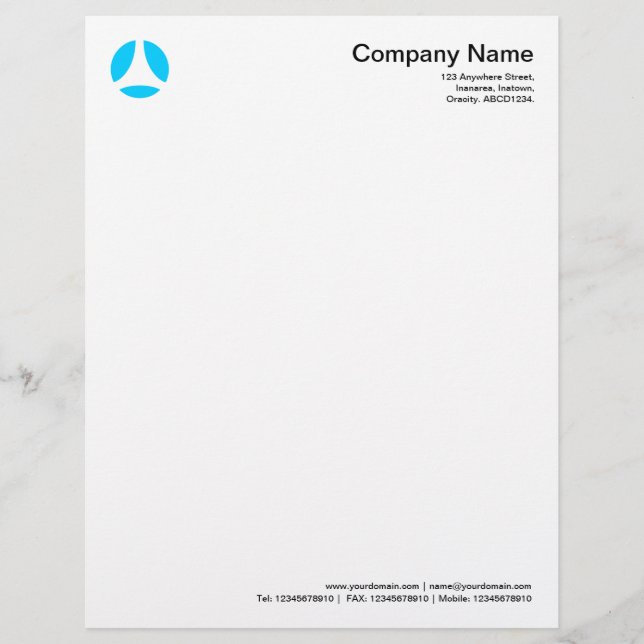 Curve Ball - Sky Blue Letterhead (Front)