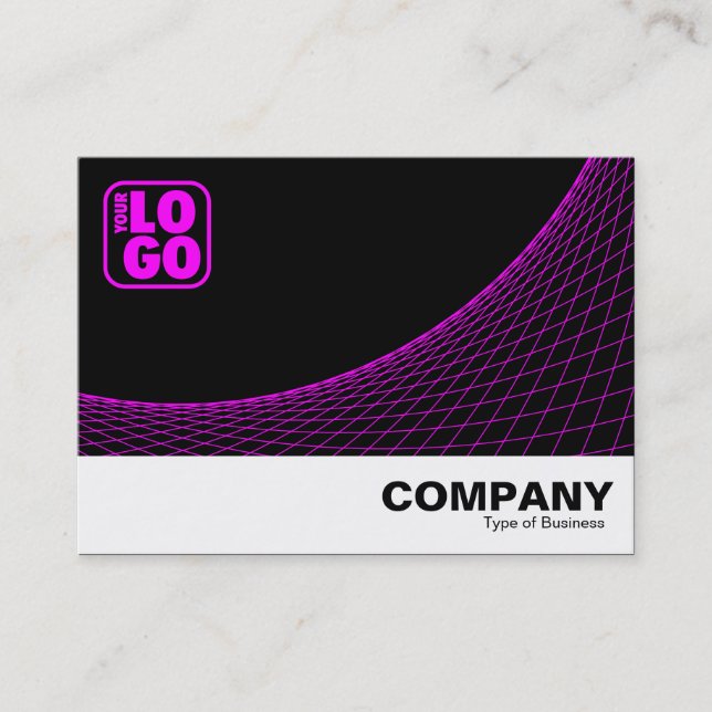 Curve Footed - Magenta Business Card (Front)