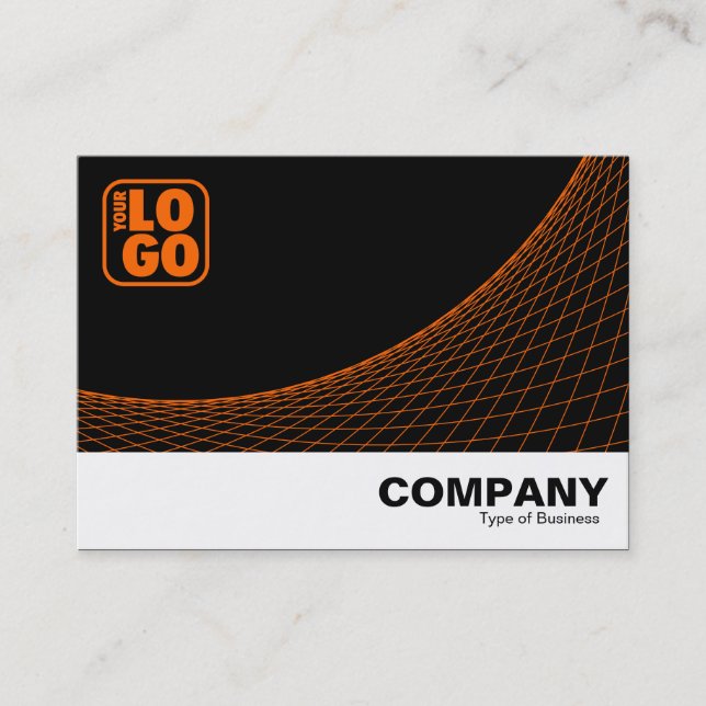 Curve Footed - Orange Business Card (Front)