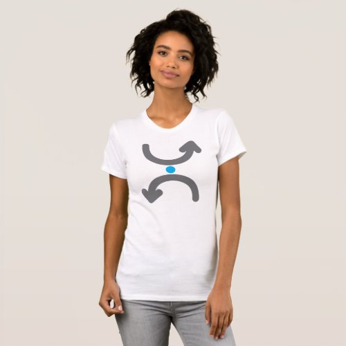 Curved Arrows Womens T_Shirt