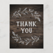 Curved Branches | Wooden Thank You Postcard (Front)