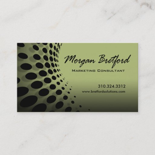 Customizable Curved Dots Marketing Consultant PR Image Director Business Card Templates