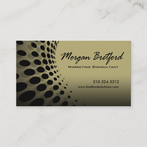 Curved Dots Marketing Consultant PR Image Director Business Card