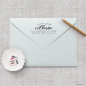 Curved Family Name Return Address Stamp  (Stamp View)