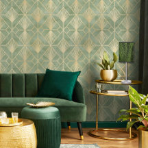 Curved Fan Rich Green