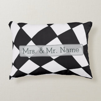 Curved Grid | Modern  Accent Pillow