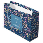 Blue Floral Gift Bag