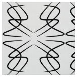 curved lines black/white fabric