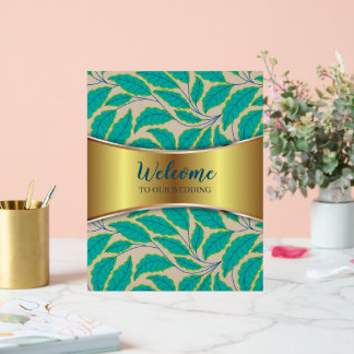 Curved lines Branches Leaves Black G623 Acrylic Sign