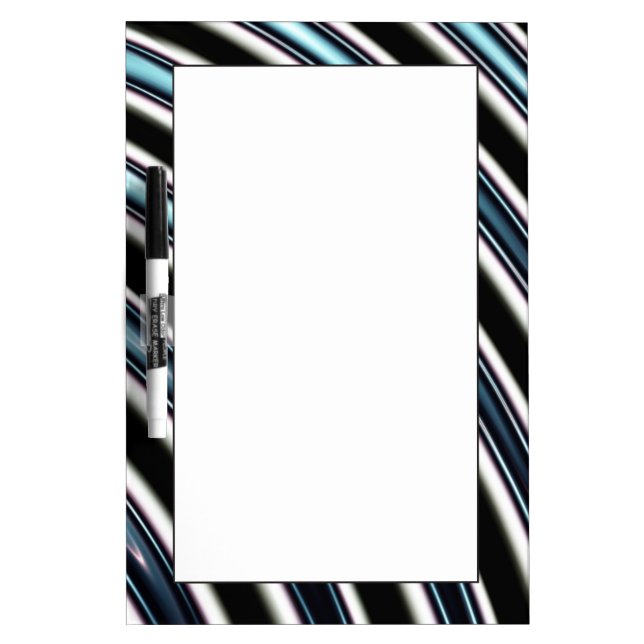Curved Lines Close Up Of A Fractal Dry Erase Board (Front)