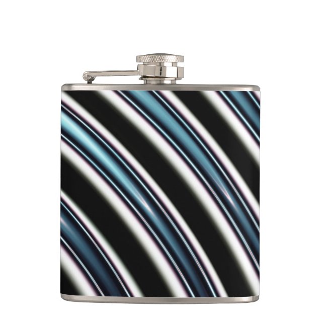 Curved Lines Close Up Of A Fractal Flask (Front)