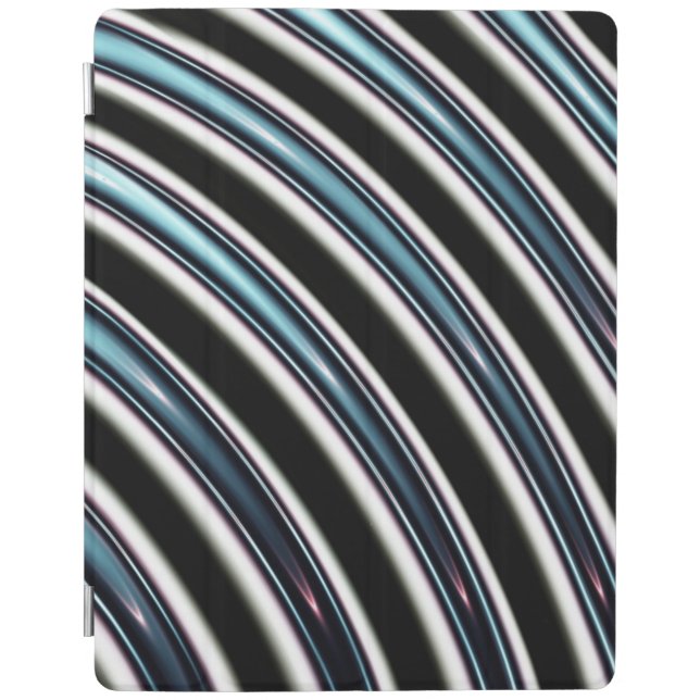 Curved Lines Close Up Of A Fractal iPad Smart Cover (Front)