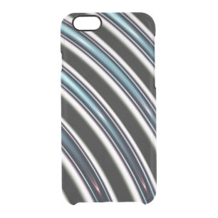 Curved Lines Close Up Of A Fractal Clear iPhone 6/6S Case