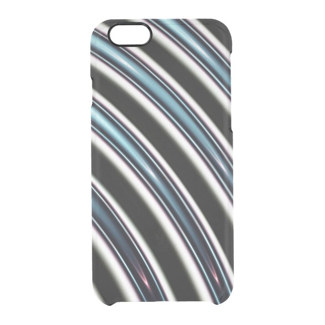 Curved Lines Close Up Of A Fractal Uncommon iPhone Case (Back)