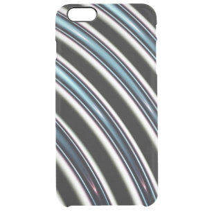 Curved Lines Close Up Of A Fractal Clear iPhone 6 Plus Case
