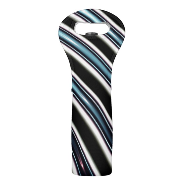 Curved Lines Close Up Of A Fractal Wine Bag (Front)