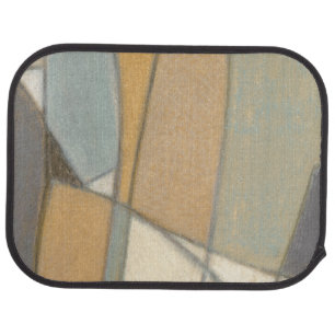 Curved Lines & Muted Earth Tones Car Mat
