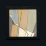 Curved Lines & Muted Earth Tones Jewelry Box<br><div class="desc">This amazing print by Norman Wyatt shows a number of geometric shapes created by smooth curved lines and colored by muted earth tones. A stylish piece that would look great on a number of products. Order yours now!</div>