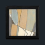 Curved Lines & Muted Earth Tones Jewelry Box<br><div class="desc">This amazing print by Norman Wyatt shows a number of geometric shapes created by smooth curved lines and colored by muted earth tones. A stylish piece that would look great on a number of products. Order yours now!</div>