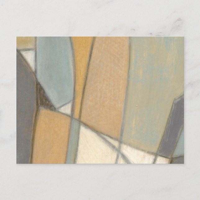 Curved Lines & Muted Earth Tones Postcard (Front)