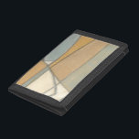 Curved Lines & Muted Earth Tones Tri-fold Wallet<br><div class="desc">This amazing print by Norman Wyatt shows a number of geometric shapes created by smooth curved lines and colored by muted earth tones. A stylish piece that would look great on a number of products. Order yours now!</div>