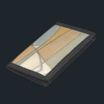 Curved Lines & Muted Earth Tones Tri-fold Wallet<br><div class="desc">This amazing print by Norman Wyatt shows a number of geometric shapes created by smooth curved lines and colored by muted earth tones. A stylish piece that would look great on a number of products. Order yours now!</div>