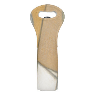 Curved Lines & Muted Earth Tones Wine Bag