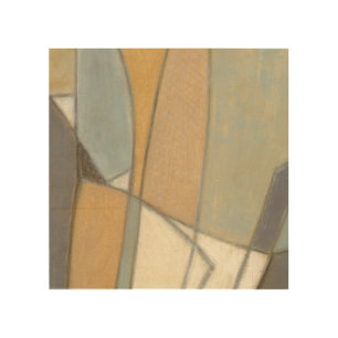 Curved Lines & Muted Earth Tones Wood Wall Decor