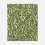 Curved Piano Keys Fleece Blanket