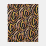 Curved Piano Keys Fleece Blanket