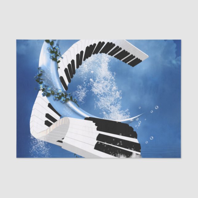 Curved piano tissue paper (Front)