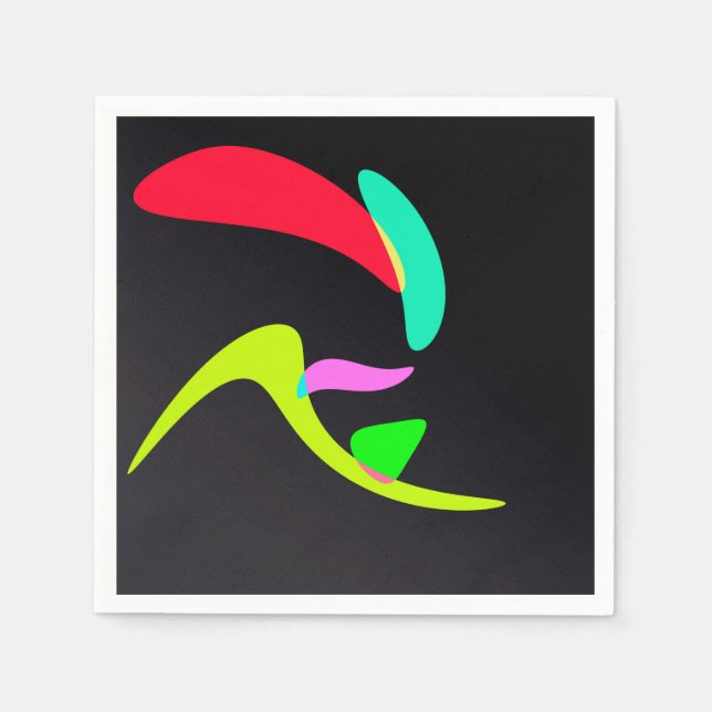 Curved shapes napkins (Front)