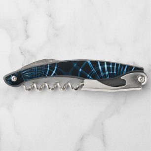 Curved sharp claws or thorns of royal blue waiter's corkscrew