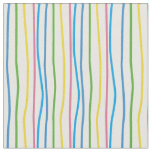 Curved stripe pattern (colorful) fabric