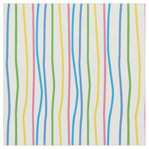 Curved stripe pattern (colorful) fabric