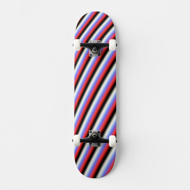 Curved strips skateboard deck (Front)