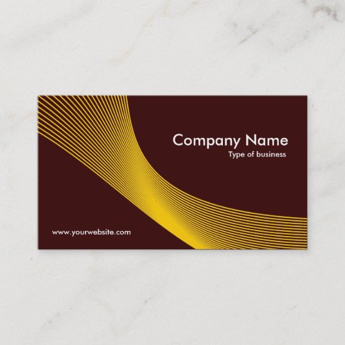 Curves _ Amber on Dark Brown 330000 Business Card