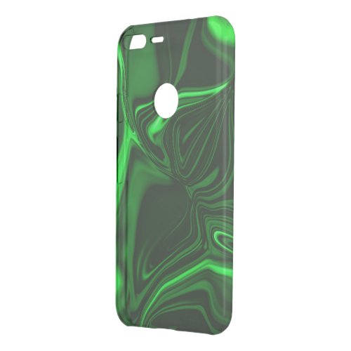 Curves and folds green nickeled on dark background uncommon google pixel XL case