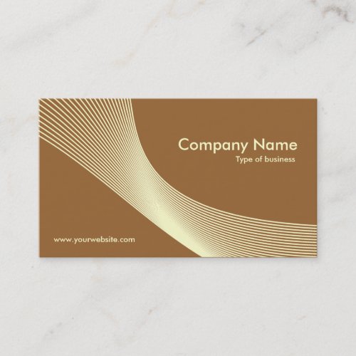 Curves _ Cream on Brown 996633 Business Card