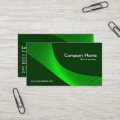Curves - Green on Dark Green 003300 Business Card | Zazzle