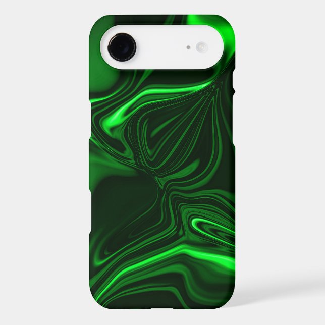Curves or undulations green metallic, deep dark Case-Mate samsung galaxy case (Back)