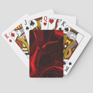 Curves or undulations red and dark fund poker cards