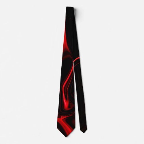 Curves undulation in red darkest black fund neck tie