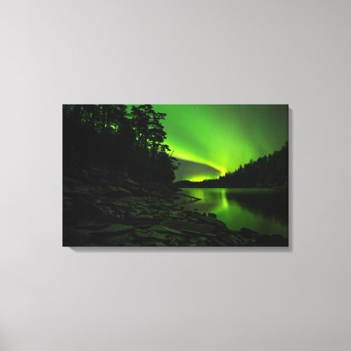 Curving Aurora Canvas Print