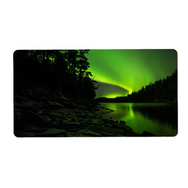 Curving Aurora Label (Front)