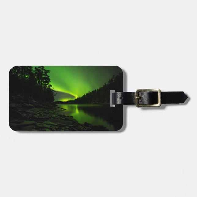 Curving Aurora Luggage Tag (Front Horizontal)
