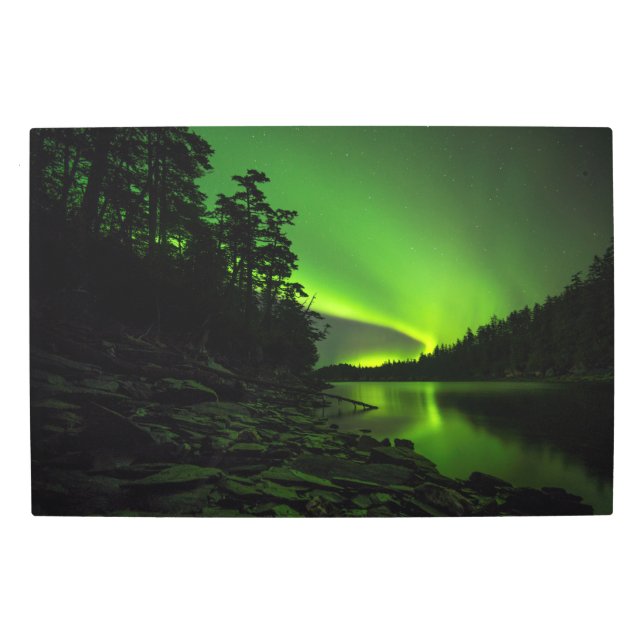 Curving Aurora Metal Print (Front)